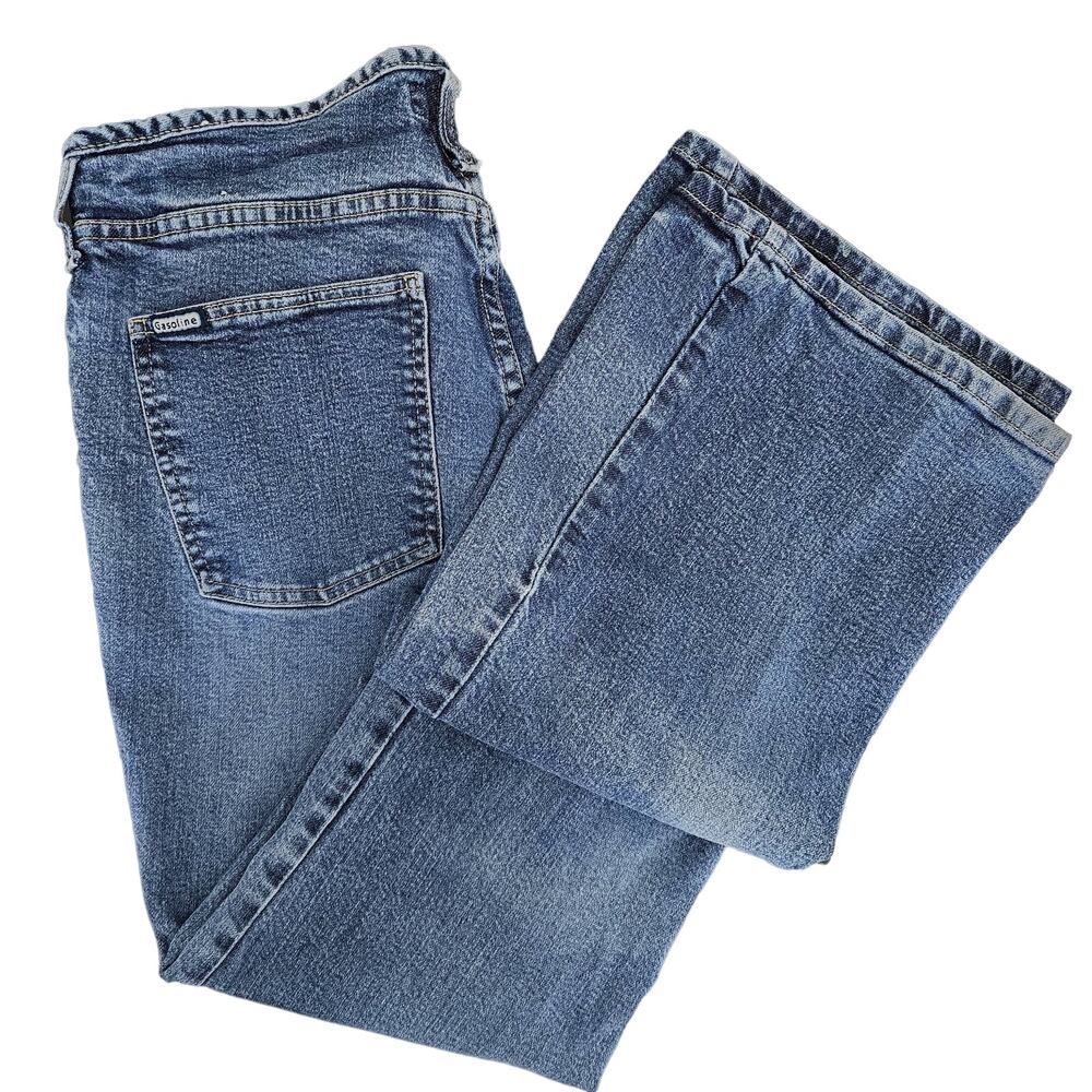 Gasoline VTG Flare Leg Blue Denim Jeans | Juniors 11-12 | FLAWS‎